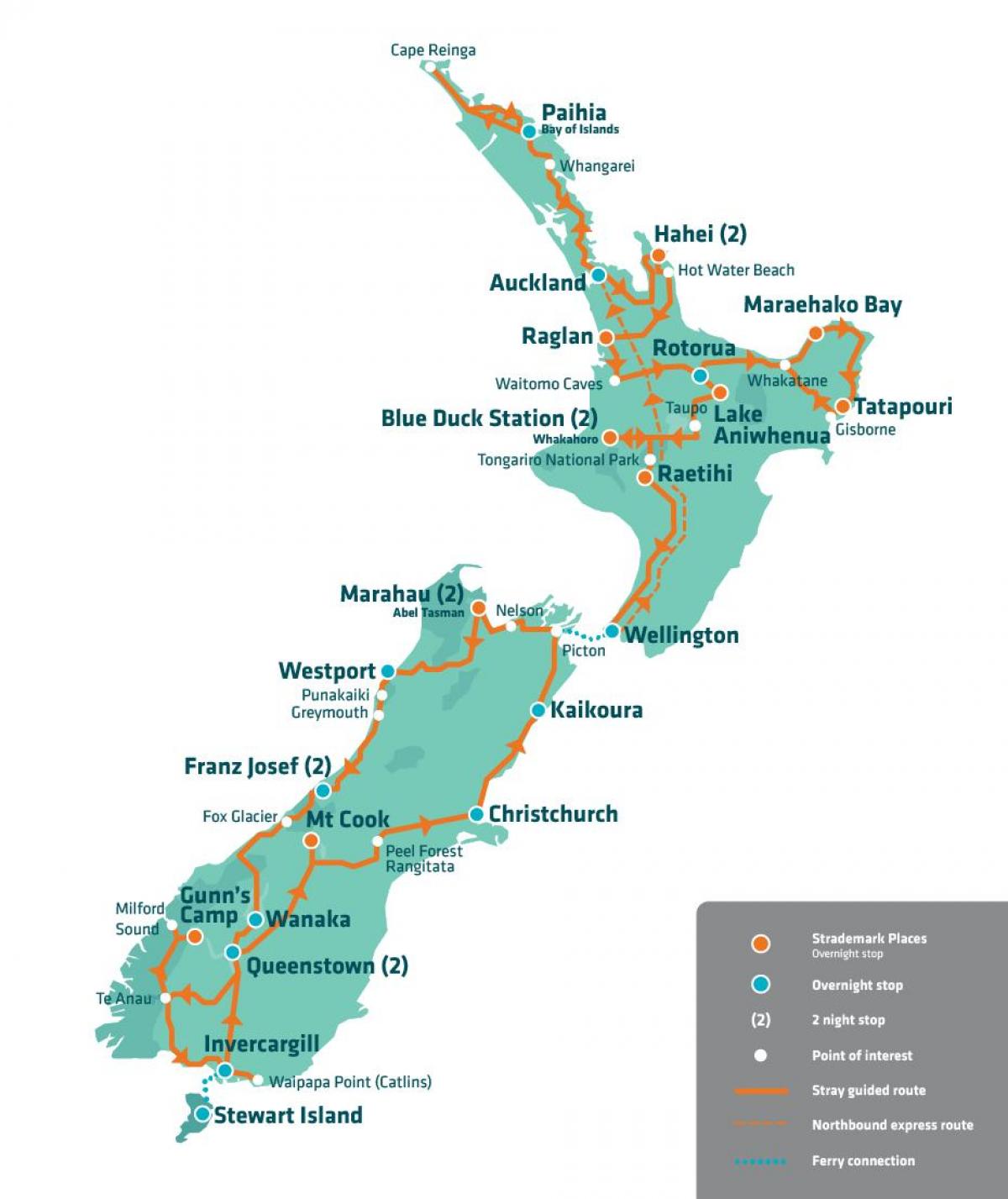 ニュージーランド旅行地図 ニュージーランドの魅力を地図 オーストラリア ニュージーランド オセアニア
