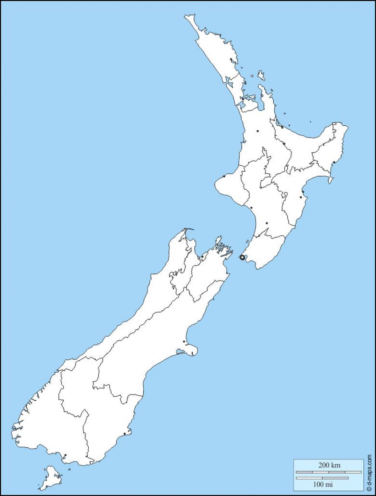 簡単な地図ニュージーランド-地図の簡単なニュージーランド(オーストラリア、ニュージーランド-オセアニア)