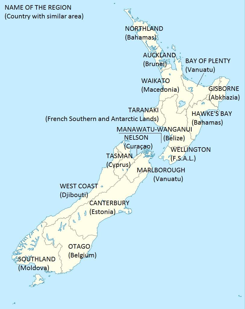 図ニュージーランド及び周辺国