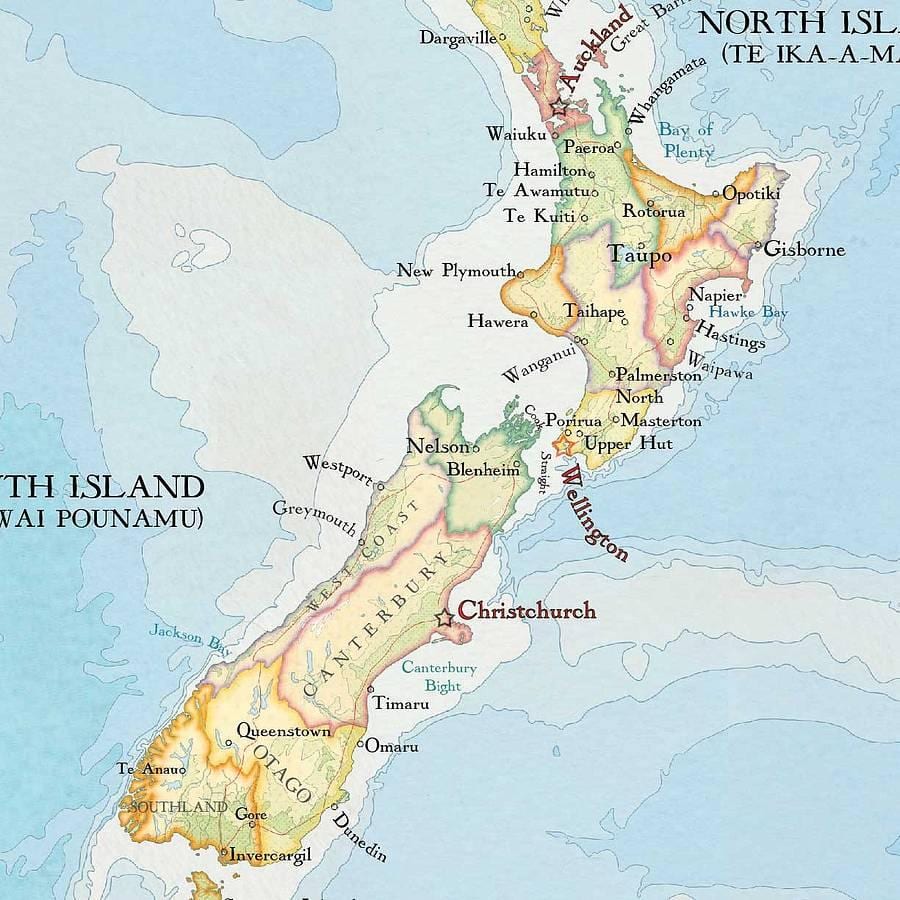 図ニュージーランド印刷