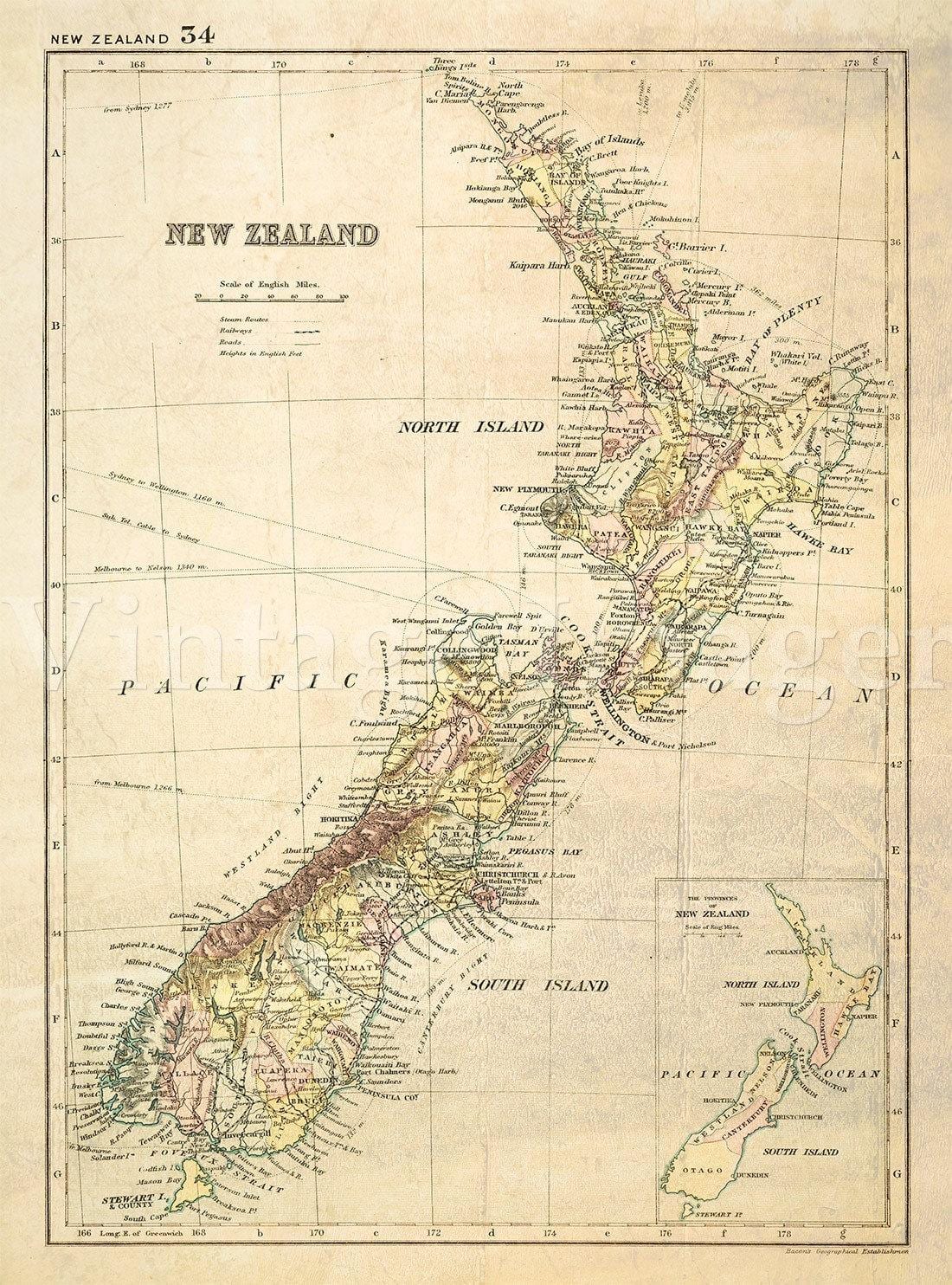 地図oldニュージーランド