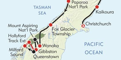 図ニュージーランドハイキングコース