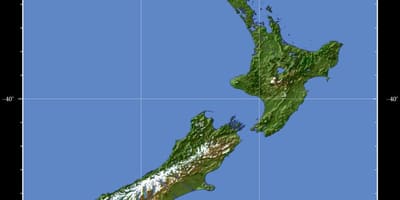ニュージーランドの地マップ