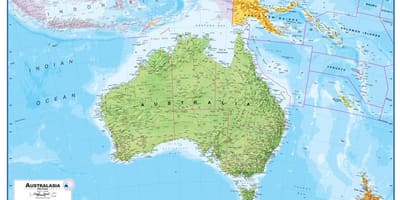 オーストラリアニュージーランド地図