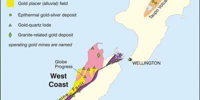 地図goldニュージーランド 