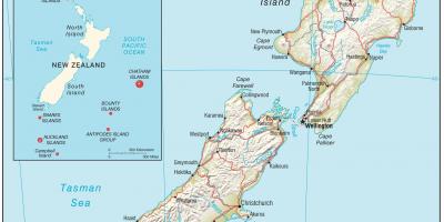 ニュージーランド地図hd